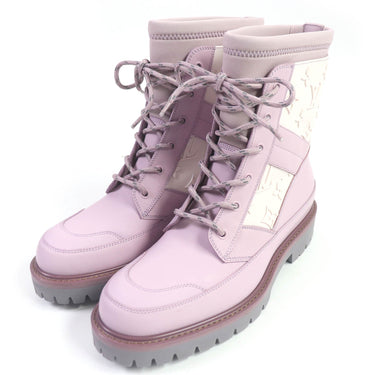 LOUIS VUITTON Ankle boots 1A7P9S Main: Leather Rose Landscape Line mens 6 Used Authentic